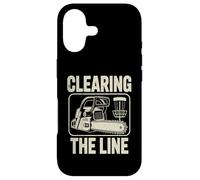 Disc Golf Clearing The Line Tronçonneuse Disc Golf Player Coque pour iPhone 17