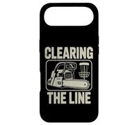 Disc Golf Clearing The Line Tronçonneuse Disc Golf Player Coque pour iPhone Air