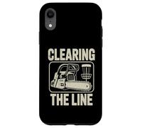 Disc Golf Clearing The Line Tronçonneuse Disc Golf Player Coque pour iPhone XR