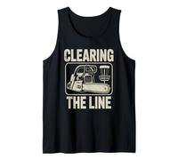 Disc Golf Clearing The Line Tronçonneuse Disc Golf Player Débardeur