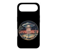 Disc Golf Discs UFO Rétro Vintage Désert Panier Coque pour iPhone Air