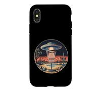 Disc Golf Discs UFO Rétro Vintage Désert Panier Coque pour iPhone X/XS