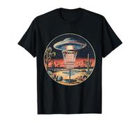 Disc Golf Discs UFO Rétro Vintage Désert Panier T-Shirt Graphique avec Valeur