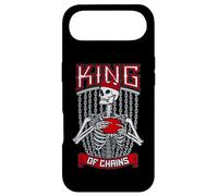 Disc Golf Frolf Gothique Squelette Roi des chaînes crâne Golfeur Coque pour iPhone Air