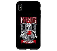 Disc Golf Frolf Gothique Squelette Roi des chaînes crâne Golfeur Coque pour iPhone XS Max