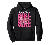 Disc Golf Girl Disc Golf Throw Like A Girl Sweat à Capuche