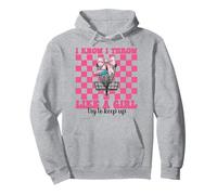 Disc Golf Girl, maman, fête des mères, je sais que je lance comme une fille Sweat à Capuche