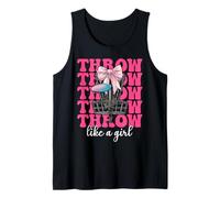 Disc Golf Girl Mom Throw Like A Girl Mom Day Discgolf Throw Like A Girl Débardeur