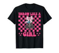 Disc Golf Girl Mom Throw Like A Girl Mom Day Discgolf Throw Like A Girl T-Shirt