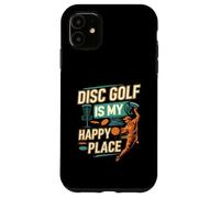 Disc Golf is My Happy Place Player Coque pour iPhone 11