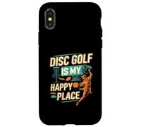 Disc Golf is My Happy Place Player Coque pour iPhone X/XS