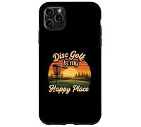 Disc Golf My Happy Place Sunset Frolf Player Coque pour iPhone 11 Pro Max