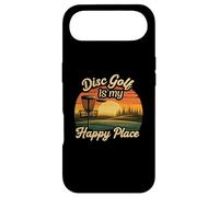 Disc Golf My Happy Place Sunset Frolf Player Coque pour iPhone Air