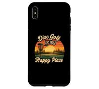 Disc Golf My Happy Place Sunset Frolf Player Coque pour iPhone XS Max