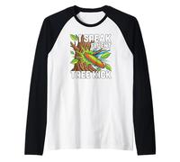 Disc Golf Player I Speak Fluent Tree Kick Humor Manche Raglan