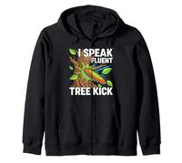 Disc Golf Player I Speak Fluent Tree Kick Humor Sweat à Capuche