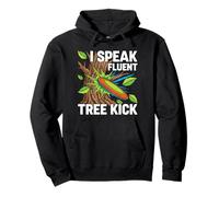 Disc Golf Player I Speak Fluent Tree Kick Humor Sweat à Capuche