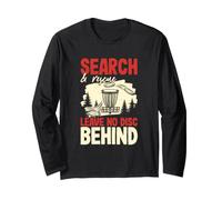 Disc Golf Player Search and Rescue ne Laisse Aucun Disque derrière Manche Longue