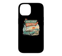 Disc Golf Road Trip Vintage Frolf Voyage Cadeau Tee Rétro Coque pour iPhone 14