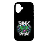 Disc Golf Sink Chains Radical Retro Basket Player Coque pour iPhone 16