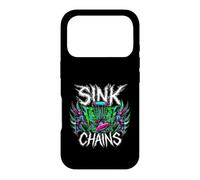 Disc Golf Sink Chains Radical Retro Basket Player Coque pour iPhone 17 Pro
