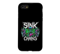 Disc Golf Sink Chains Radical Retro Basket Player Coque pour iPhone SE (2020) / 7/8