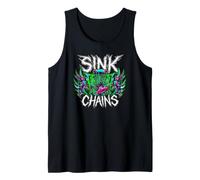 Disc Golf Sink Chains Radical Retro Basket Player Débardeur