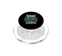 Disc Golf Sink Chains Radical Retro Basket Player PopSockets PopGrip pour MagSafe
