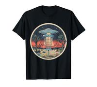 Disc Golf Starter Set UFO Désert Rétro Vintage Motif T-Shirt Graphique avec Valeur