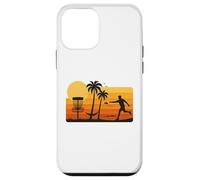 Disc Golf Tropical Sunset Palm Trees Beach Graphic Coque pour iPhone 12 Mini
