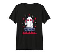 Disc Jockey Halloween DJ Ghost Music Theme T-Shirt Haut de Gamme