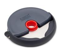 Joseph Joseph Disc Coupe-pizza facile à nettoyer Roue à trancher compacte, lame en acier inoxydable, gris/rouge
