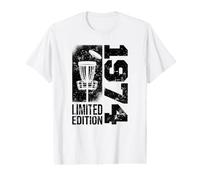 DiscGolf Disc-Golf-Joueur Anniversaire né en 1974 Disc-Golf T-Shirt Graphique avec Valeur