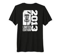 DiscGolf Disc-Golf-Joueur Anniversaire né en 2013 Disc-Golf T-Shirt Haut de Gamme