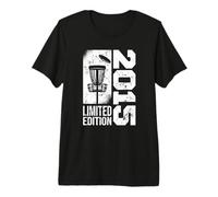 DiscGolf Disc-Golf-Joueur Anniversaire né en 2015 Disc-Golf T-Shirt Haut de Gamme