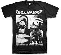 Discharge Hear Nothing T Shirt Kings Road teeandise Black(Small)