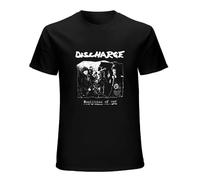 Discharge Realities of War Merch Punk Rock Hardcore Unisex 100% Cotton Short-Sleeve T-Shirts Black XL