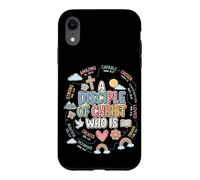 Disciple du Christ Joli Verset biblique Affirmations chrétiennes Coque pour iPhone XR