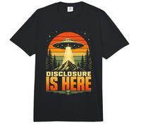 Disclosure is Here Mouvement rétro pour chercheur de vérité OVNI extraterrestres Comfort Colors Adult Heavyweight T-Shirt