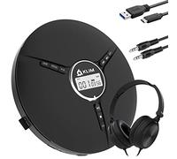 Discman Lecteur CD Portable avec Casque - Batterie Intégrée - CD-RW MP3