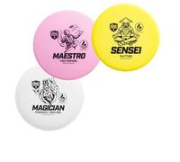 Discmania Active 3-Disc Soft Set Golf Unisex-Adult, Blanc, Jaune, Rose, One Size, Taille Unique