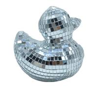 Disco Ball Cake Topper - Accessoire d'ornement brillant, sculpture miroir miniature avec une forme amusante et une finition brillante | Décor funky pour l'heure des cocktails, soirée musicale, friandi