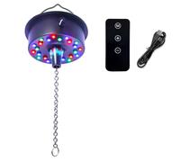 Disco Ball Motor with Lights with Remote,24 LED Mirror Ball Motor with Lights for 4/6/ 8/ 12inch Balls for Party