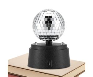 Disco Ball Party Light - Lampe De Nuit Rotative À LED, Éclairage De Piste De Danse Alimenté Par Batterie, Effet De Scène À Changement De Couleur, Luminaire De Décoration De Club De Bar De Mariage, Écl