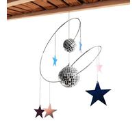 Disco Balls, Spiral Suncatcher with Reflective Stars, Home Décor, Handmade Hanging Ornament for Sunlight Reflection, Wall Decoration, Wedding, Indoor Outdoor Display