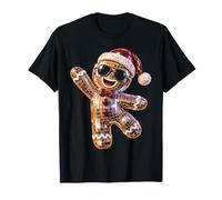 Disco Bonhomme en Pain d'épice drôle Noël Vacances rétro T-Shirt