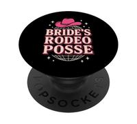 Disco Cowgirl Western Bachelorette Cowgirl Party Bride Tribe PopSockets PopGrip Adhésif