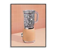 Disco Drink Blender Impression gi rétro encadrée 40,6 x 50,8 cm | Stupell Industries · Par LISH Creative · Prêt à accrocher · Idéal pour la cuisine ou la salle à manger · Fabriqué aux