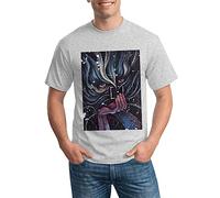 Disco Elysium Game T-Shirts Attribute Skill Fanart Videogame Pure T Shirts Short Sleeve Awesome Tshirt for Mens Grey(XX-Large)