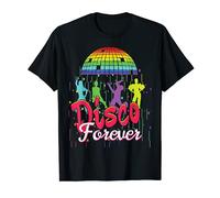 Disco Forever Boule à facettes colorée T-Shirt